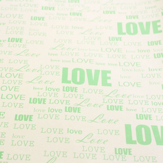 Wrapping paper LOVE 50x70cm 40pcs
